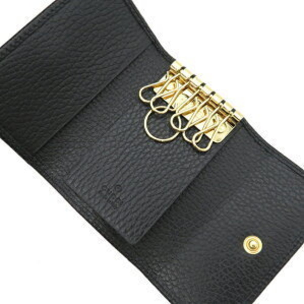 GUCCI key case GG Marmont rows leather black Petit - Picture 5 of 8